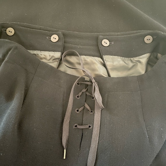 SOLD - On another Platform! LRL Wool Maxi Pencil Navy Blue Vintage Skirt - Picture 2 of 10